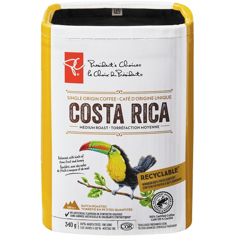 PC® Costa Rica Single Origin Medium Roast Fine Grind Coffee