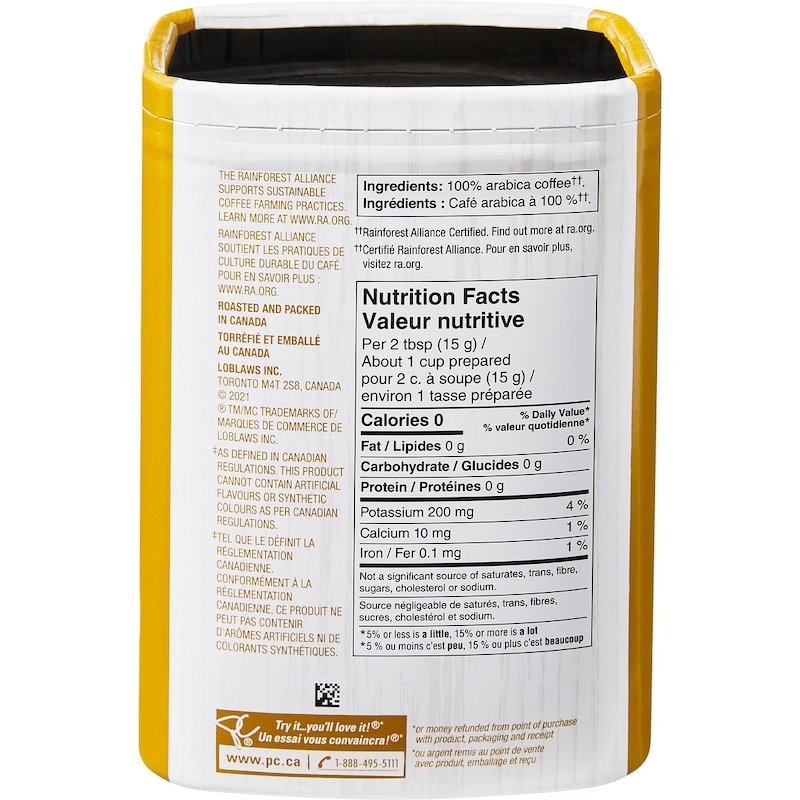 PC® Colombian Supremo Single Origin Medium Roast Fine Grind Coffee