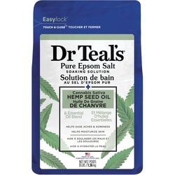 Dr. Teal's Pure Epsom Salt Soaking Solution Cannabis Sativa Hemp Seed Oil With Essential Oil Blend 1.36 kg, $0.74/100g