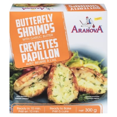 Arahova Butterfly Shrimp 300 g, $5.33/100g