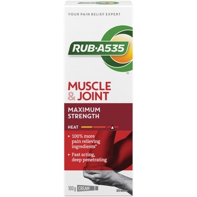 Rub A535 Muscle Joint Maximum Strength Heat Cream 100 g, $13.99/100g