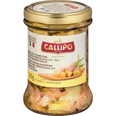 Callipo Chunks Of Light Yellowfin Tuna With Potatoes  200 g, $4.50/100g