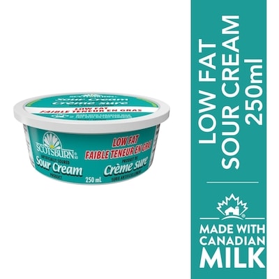 Scotsburn Sour Cream Low Fat 250 ml, $1.52/100ml