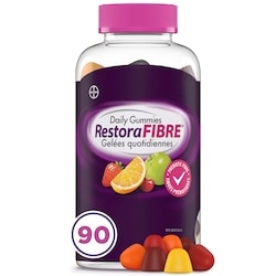 RestoraLAX Daily Gummies , fibre prébiotique 90 ea, 0,20 $/1ch