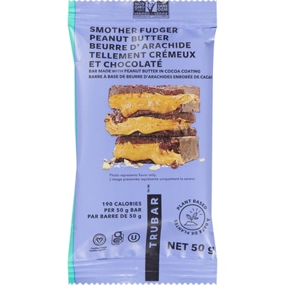 Trubar Smother Fudger Peanut Butter 50 g, $6.98/100g