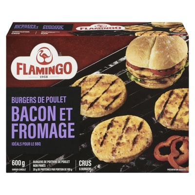 Flamingo FLAMINGO BURGER POUL BAC FROM 600 g, 1,67 $/100g