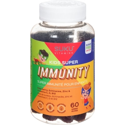 SUKU Super Immunité Pour Enfants  60 ea, 0,37 $/1ch
