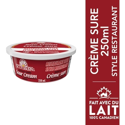 Scotsburn Crème sure style restaurant 250 ml, 1,52 $/100ml