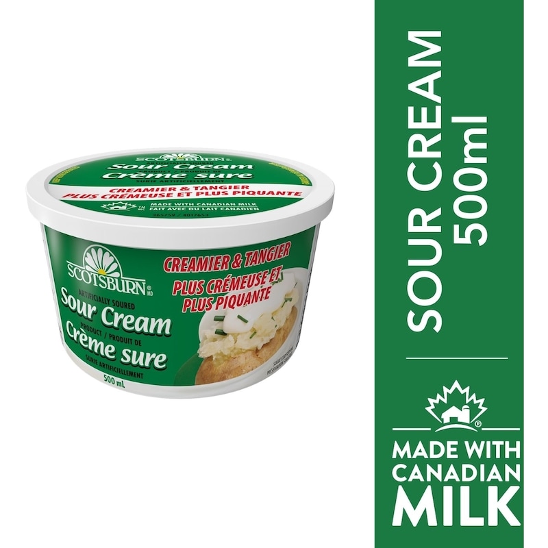 【サリー】クリーム Scotsburn Sour Cream Creamier & Tangier - 500 ml | Dominion Stores