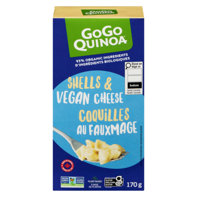 GoGo Quinoa Shells & Vegan Cheese 170 g, $2.82/100g
