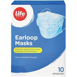 Life Masques à boucles latérales, 10 masques jetables 10 ea, 0,60 $/1ch