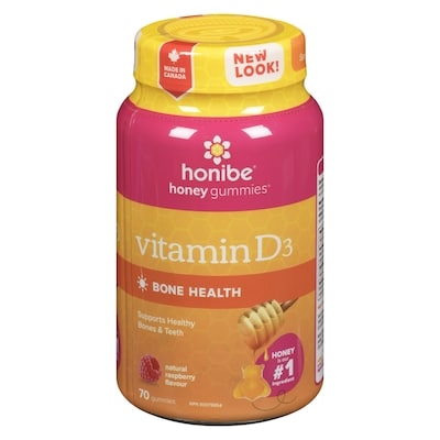 Honibe HONIBE GELIFIES VITAMINE D3 70 ea, 0,30 $/1ch