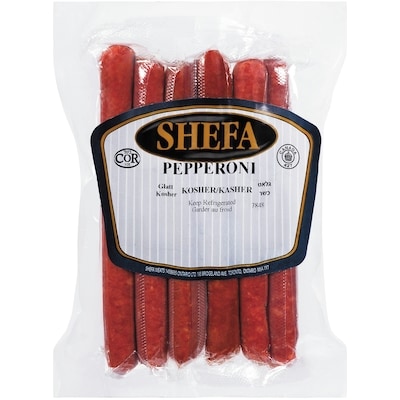 Shefa Pepperoni  casher 125 g, 5,19 $/100g
