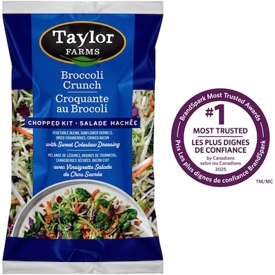 Taylor Farms Broccoli Crunch Chopped Salad Kit 360 g, $1.80/100g