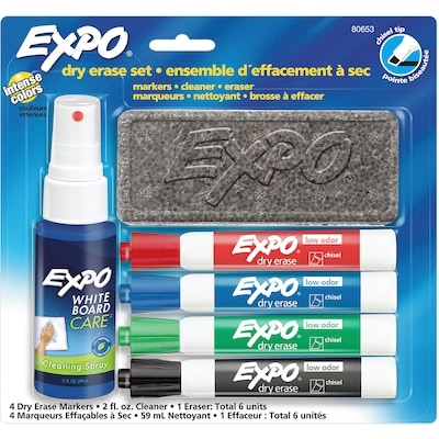 Expo Starter Set Kit, Chisel Tip, Assorted Colours, 6 Pack 6x1.0 ea, $2.17/1ea