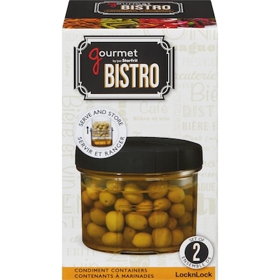 Starfrit Gourmet Bistro Condiment Containers Set of 2 1 ea, $16.00/1ea