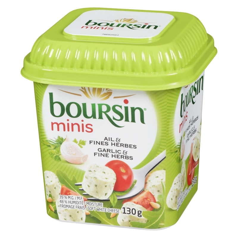 Fresh Soft White Cheese Minis Garlic & Fine Herbs 39 % M.F.