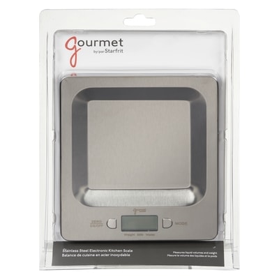 Starfrit Gourmet Stainless Steel Electronic Kitchen Scale 1 ea, $25.00/1ea