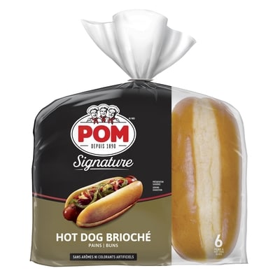 POM Pains à hot-dog Pain brioché Signature 434 g, 0,92 $/100g