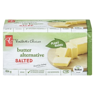 President's Choice Plant Based Butter Alternative Salted 454 g, $1.10/100g