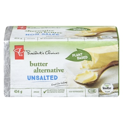 President's Choice Plant Based Butter Alternative Unsalted 454 g, $1.10/100g