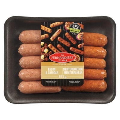 La Fernandiere Combo Sausage Bacon & Cheddar Mediterranean 675 g, $1.63/100g