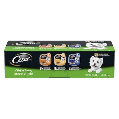 Cesar Ces Grldckncknlvrcknvl 24X100G 2.4 kg, 1,38 $/100g