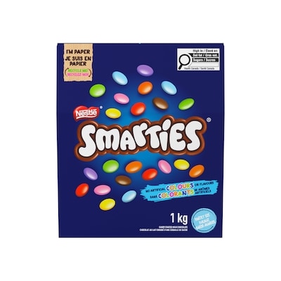 Nestlé Smarties Chocolat Au Lait Et Coquille De Sucre 1 kg, 1,70 $/100g