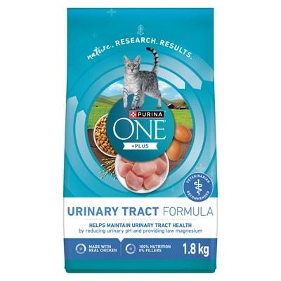 Purina ONE +Plus Urinary Tract Formula Chicken, Dry Cat Food 1.8 kg, $0.86/100g