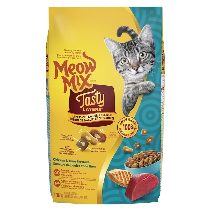Cat Food, Tasty Layers Chicken and Tuna Flavour 1.36kg