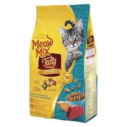 Meow Mix Cat Food, Tasty Layers Chicken and Tuna Flavour 1.36kg