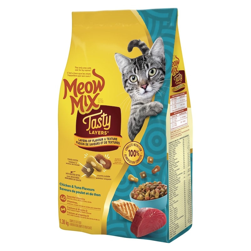 Cat Food, Tasty Layers Chicken and Tuna Flavour 1.36kg