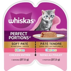 Whiskas Cat Food, Premium Food For Kittens Chicken Entrée 75 g, $1.33/100g