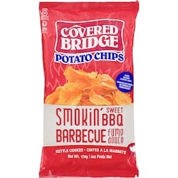 Covered Bridge Potato Chips Smokin' Sweet Bbq 170 g, $2.35/100g