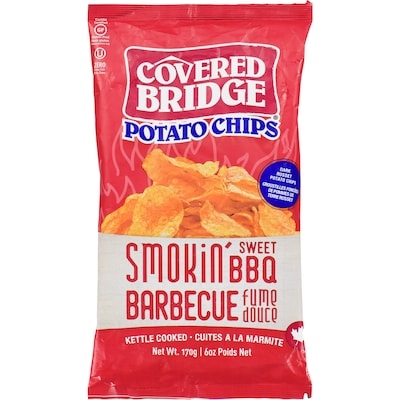 Covered Bridge Croustilles de pommes de terre Smokin' Sweet Bbq 170 g, 2,64 $/100g