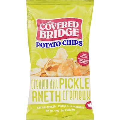 Covered Bridge Croustilles de pommes de terre, Aneth Crémeux 170 g, 2,64 $/100g