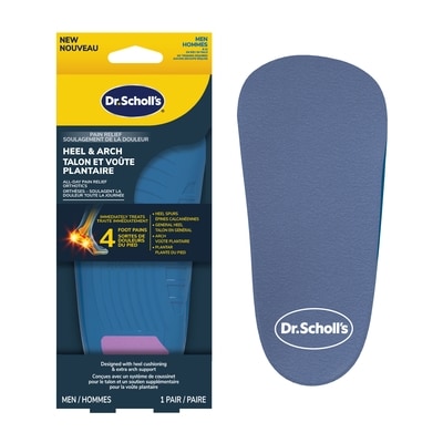 Dr Scholls Heel & Arch All-Day Pain Relief Orthotics, Men 1 ea, $15.99/1ea