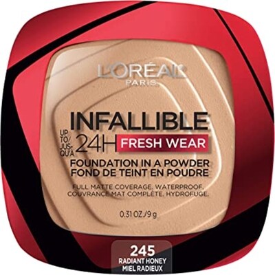 L’Oréal Infallible fond de teint en poudre 245 miel radieux 9 g, 255,44 $/100g