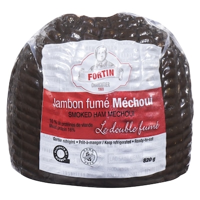 L Fortin Smoked Ham Mechoui  820 g, $1.46/100g