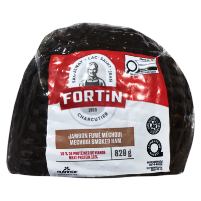 L. Fortin Jambon Fumé Méchoui Le Double Fumé 820 g, 1,71 $/100g
