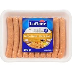 Lafleur Saucisses Porc Et Érable 375 g, 1,33 $/100g