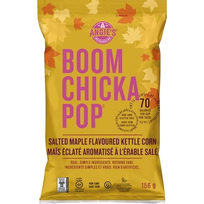 Angies Maïs éclaté aromatisé à l'érable salé 156 g, 3,52 $/100g