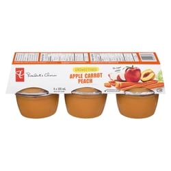 President's Choice Unsweetened Apple Carrot Peach Apple Fruit Blend 6x100.0 ml, $0.55/100ml