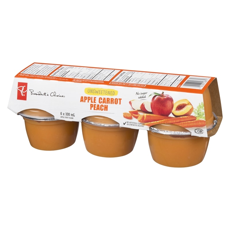 Unsweetened Apple Carrot Peach Apple Fruit Blend