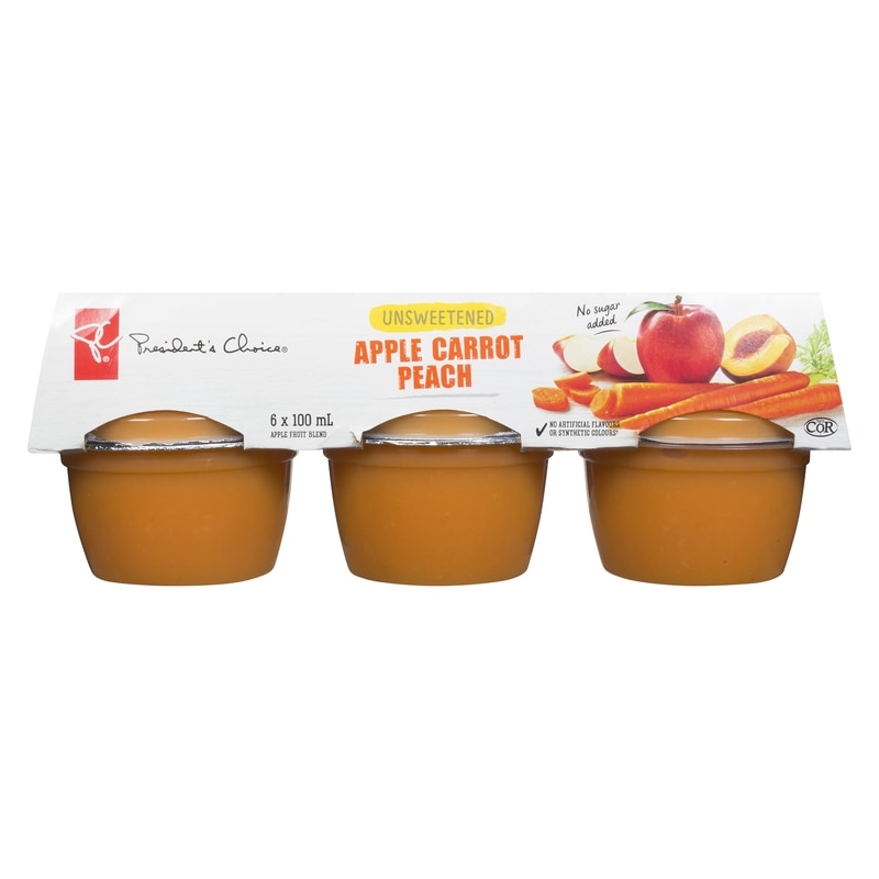 Unsweetened Apple Carrot Peach Apple Fruit Blend