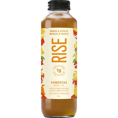 Rise Kombucha Mango And Papaya 1 l, $1.00/100ml