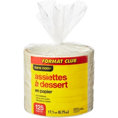Sans Nom Assiettes à Dessert En Papier Format Club 125 ea, 0,12 $/1ch