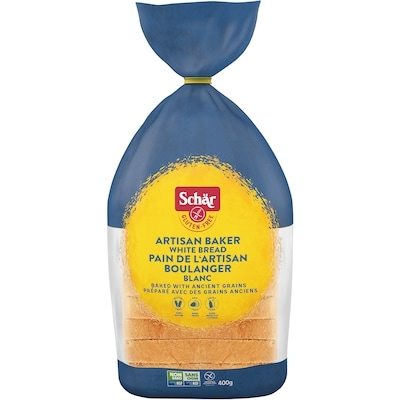 Schar Artisan Baker White Bread 400 g, $2.37/100g