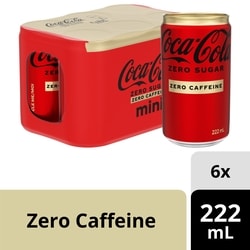 Coca-Cola Cola Zero Sugar Zero Caffeine Cans 6x222.0 ml, $0.34/100ml