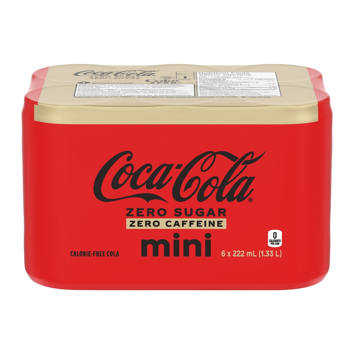 Coca-Cola Cola Zero Sugar Zero Caffeine Cans 6x222.0 ml, $0.33/100ml